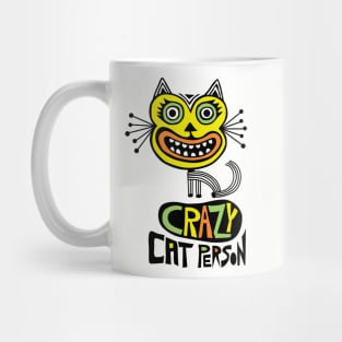 crazy cat person Mug